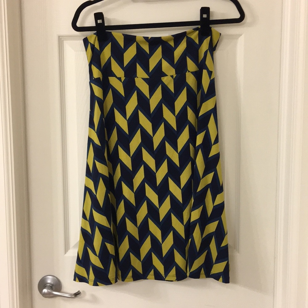 Like New Large Lularoe Azure Geometric Skirt